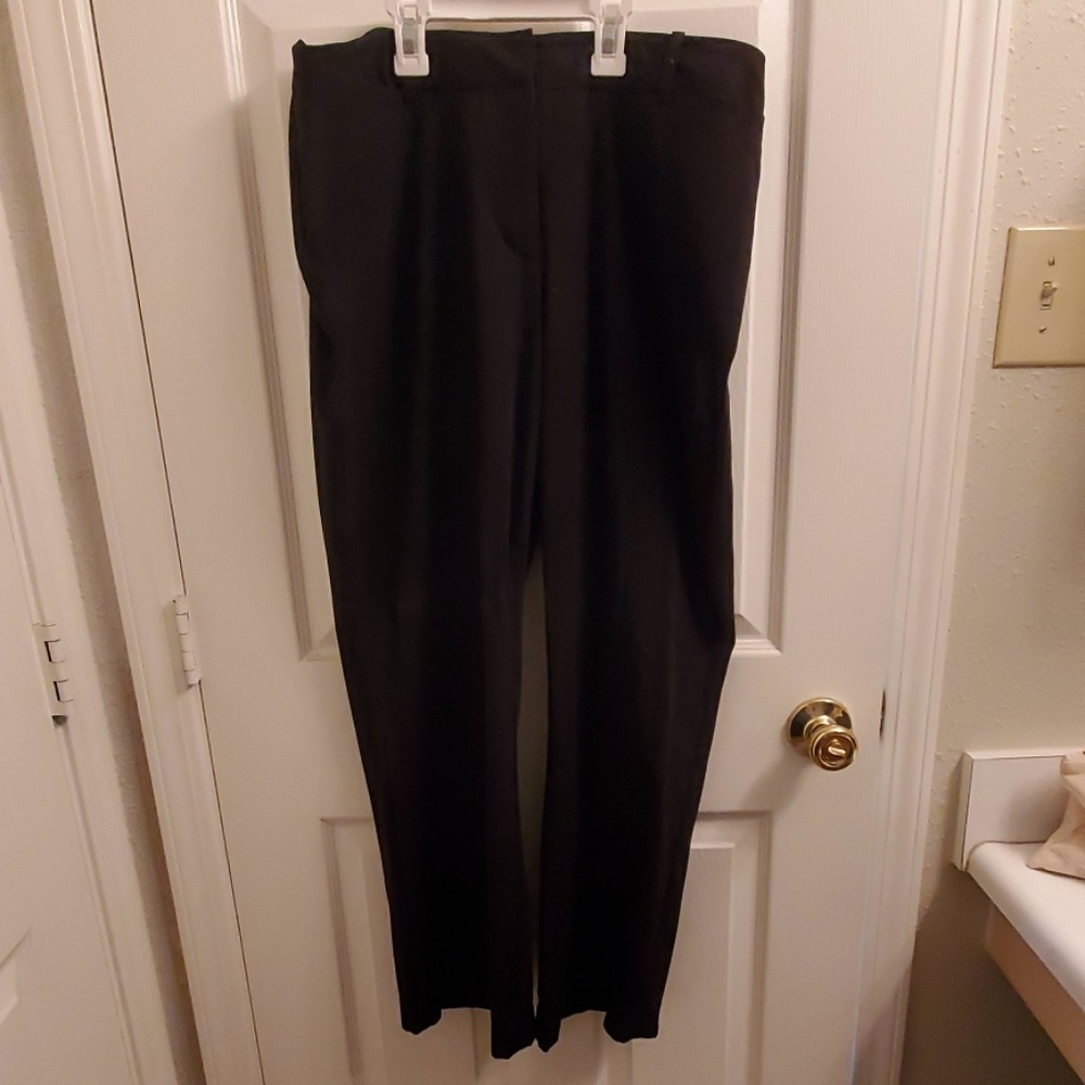 Black worthington curvy fit dress slacks 10S